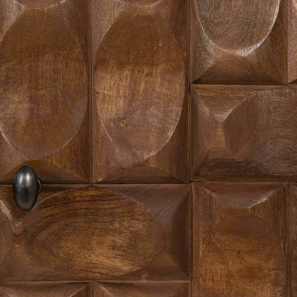 Comoda Rafined Maro Negru, Lemn Mango Metal - de la creativdeco.ro [9]