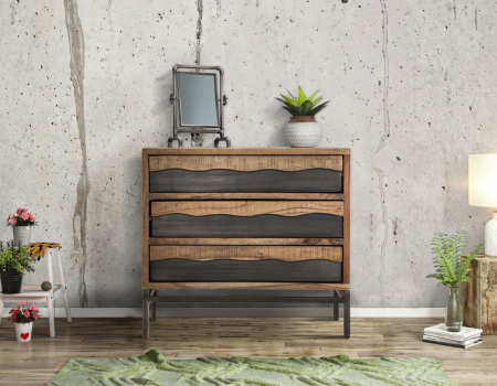 Comoda Yellowstone Lemn Masiv | Stil Industrial Vintage | CreativDeco [7]