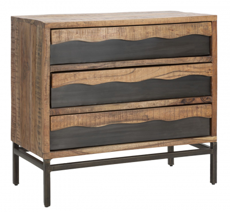 Comode si Bufete - Comoda Yellowstone Lemn Masiv | Stil Industrial Vintage | CreativDeco