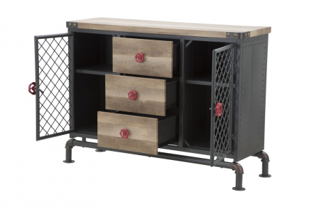 Comoda metalica stil industrial autentic CreativDeco [4]