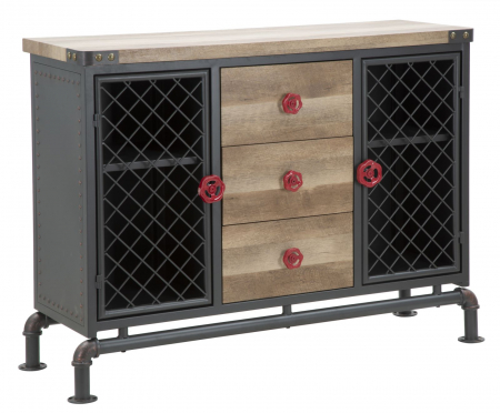 Comode si Bufete - Comoda metalica stil industrial autentic CreativDeco