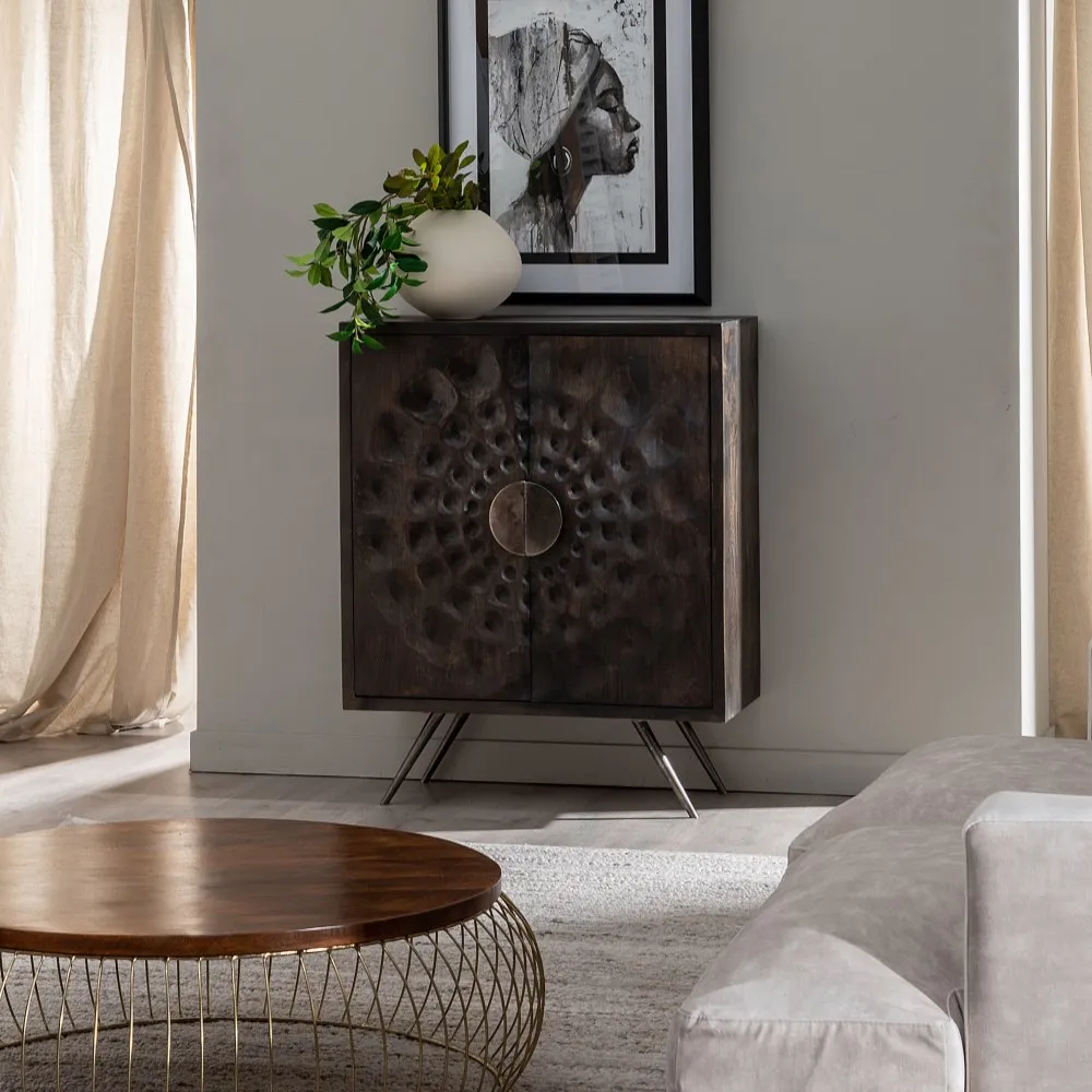 Comoda Superb Maro, Lemn Mango Metal - de la creativdeco.ro [1]