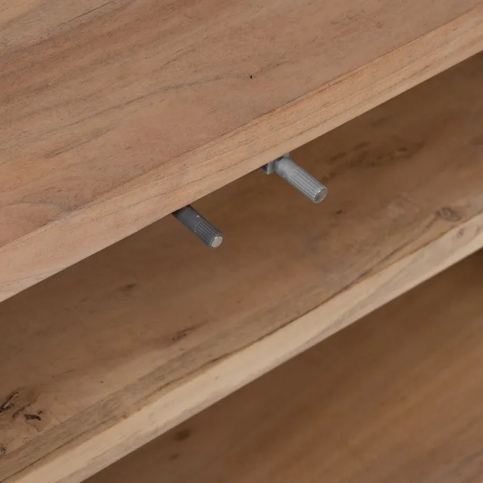 Comoda TV lemn acacia sticla|Mobilier TV modern [6]