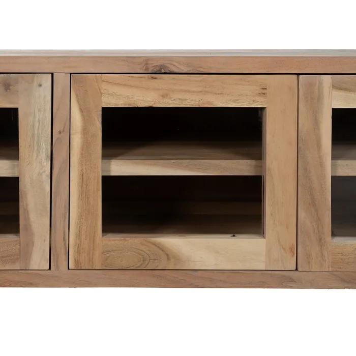 Comoda TV lemn acacia sticla|Mobilier TV modern [4]