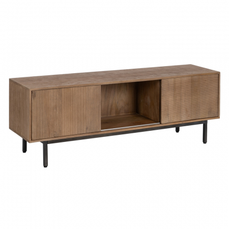Comode TV - Comoda TV moderna CreativDeco - Lemn de mango cu structura metalica