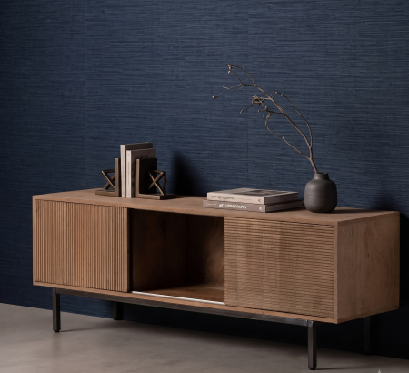 Comode TV - Comoda TV moderna CreativDeco - Lemn de mango cu structura metalica