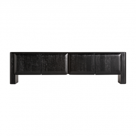 Comode TV - Comoda TV Art Deco mango negru|Comode TV elegante