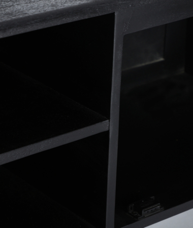 Comodă TV lemn mango negru NOX – titlu imagine principală [4]