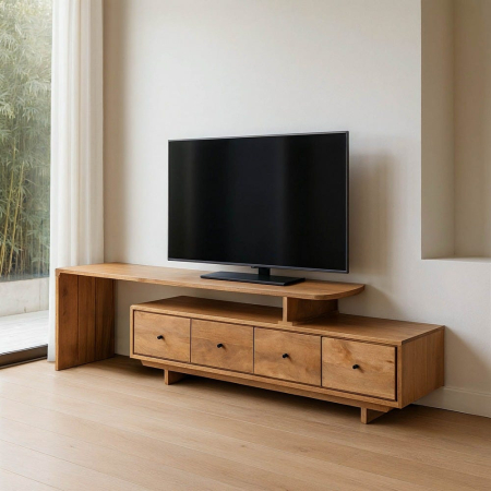 Comode TV - Comodă TV lemn mango modern scandinav