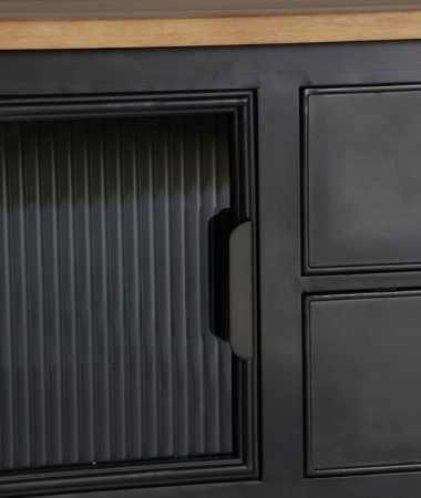 Comodă TV EASBY fier și lemn [6]