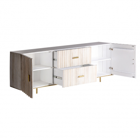 Comoda TV Art Deco mango crem auriu|Comode TV luxoase [2]