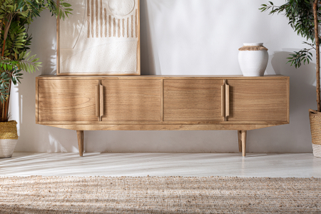 Comoda TV lemn mindi nordic|Mobilier media premium [1]