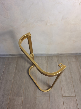 Consola 3 sertare Beauty, piele bej cu baza aurie - CreativDeco.ro [19]