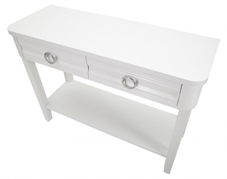 Consola Shine alba cu sertare valurite | CreativDeco [4]