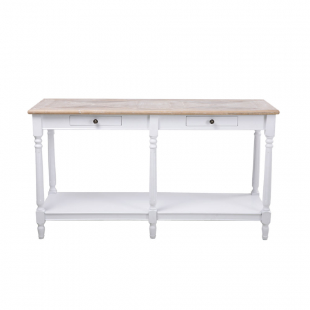 Console - Consola clasica History alb natural