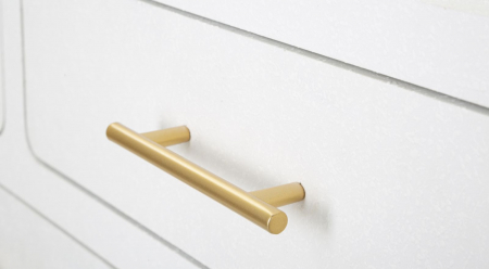 Consola alba cu sertare aurii | Mobilier glamour CreativDeco [4]