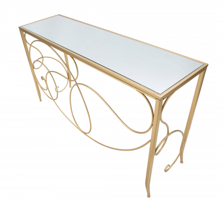 Consola aurie stil Glam cu oglinda Art | creativdeco [4]