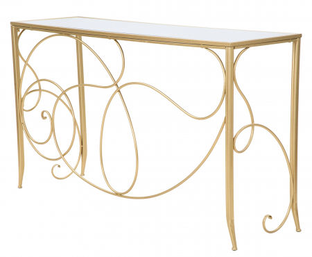 Consola aurie stil Glam cu oglinda Art | creativdeco [3]
