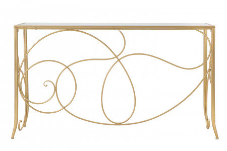 Consola aurie stil Glam cu oglinda Art | creativdeco [2]