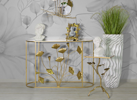 Consola eleganta cu flori 3D | Mobilier hol | CreativDeco [1]