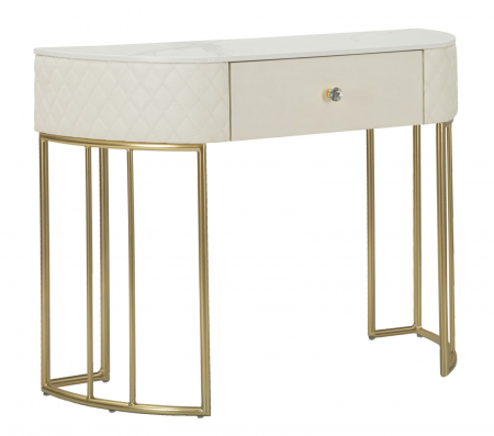 Masute de toaleta - Consola eleganta cu blat marmorat | Mobilier glamour