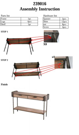 Consola minimalista cu sertare | Mobilier contemporan CreativDeco [9]