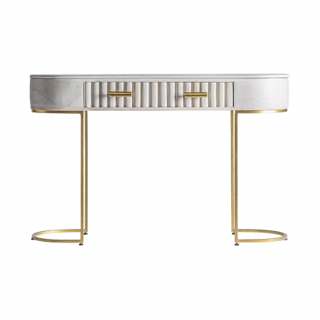 Console - Consola Art Deco mango crem auriu|Console elegante