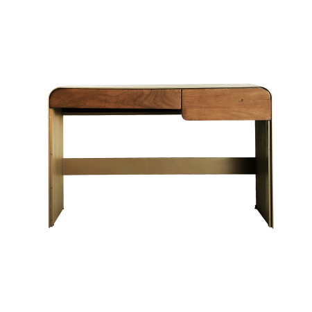 Console - Consolă din lemn de mango și MDF taupe cu 2 sertare Izagre