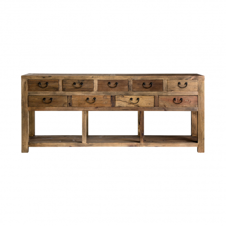 Colonial - Consola Ikast coloniala lemn reciclat|Console vintage