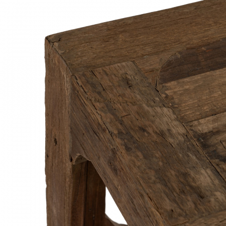 Consolă lemn reciclat cu 3 rafturi industrial rustic [2]