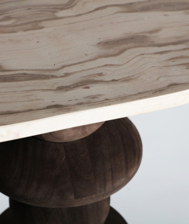 Consolă marmură lemn mango maro VRADS – titlu imagine principală [2]