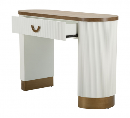Consola cu sertar design rotunjit | Mobilier elegant CreativDeco [3]