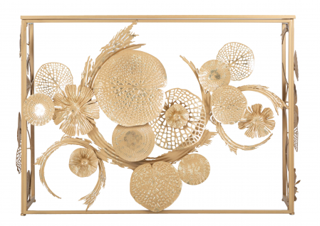 Consola Glam Universe, metal auriu, oglinda [7]