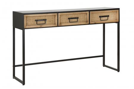 Pachete promotionale - Consola hol metalica 3 sertare|Mobilier hol, mese consola design unic|CreativDeco