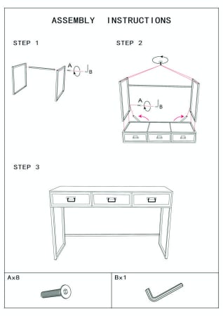 Consola hol metalica 3 sertare|Mobilier hol, mese consola design unic|CreativDeco [9]