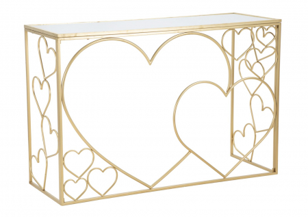 Pachete promotionale - Consola Heart, fier/oglinda, auriu