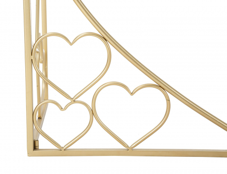 Consola Heart, fier/oglinda, auriu [5]