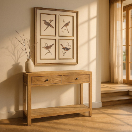 Console - Consola din lemn masiv mindi | Mobilier hol versatil si durabil