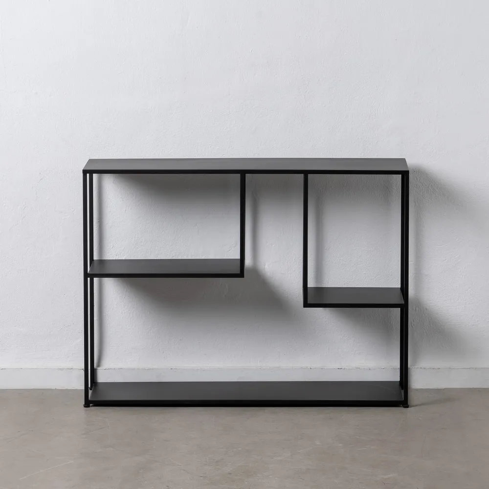 Console - Consola hol neagra metal minimalista | Mobilier intrare modern