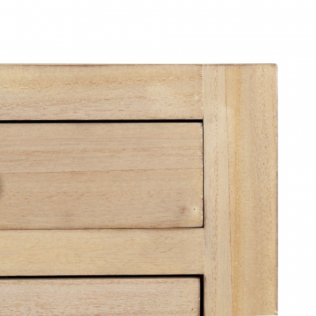 Consolă îngustă 4 sertare lemn paulownia – vedere frontală elegantă [8]