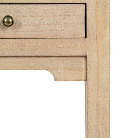 Consolă îngustă 4 sertare lemn paulownia – vedere frontală elegantă [7]