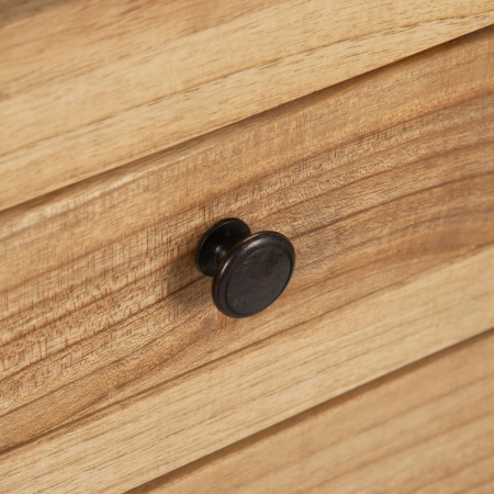 Consolă lemn mindi cu 6 sertare – vedere frontală compactă [6]