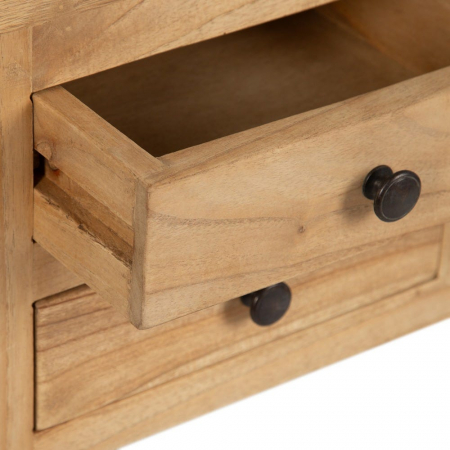 Consolă lemn mindi cu 6 sertare – vedere frontală compactă [5]