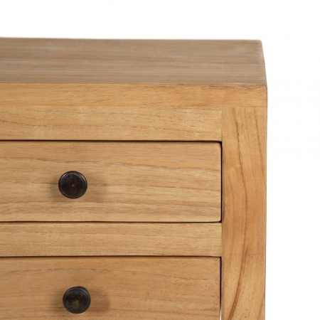 Consolă lemn mindi cu 6 sertare – vedere frontală compactă [7]