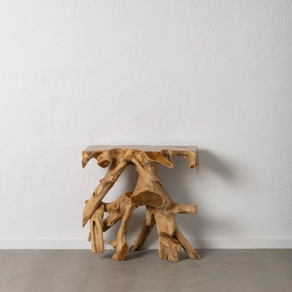 Consola lemn tec natural, culoare lemn natural - creativdeco.ro [1]