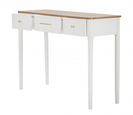 Consola alba din lemn si MDF Matera | CreativDeco [4]
