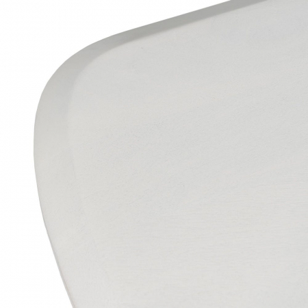 Consolă albă sculpturală din lemn de acacia – design elegant și artistic [2]