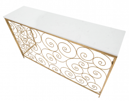 Consola Spiral marmura, auriu alb [4]