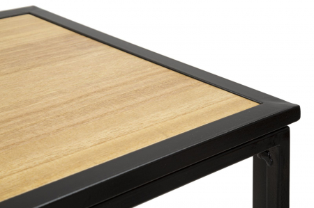 Consola Spring, negru, maro, metal lemn [6]