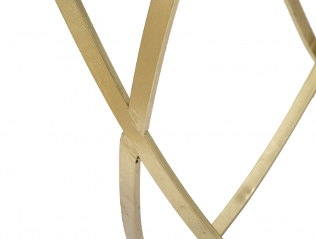 Consola Ring Glamour aurie cu blat sticla | CreativDeco [6]